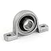 Machine K001 Set Screw Pressed Steel Solid Base Pillow Block Bearing