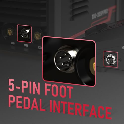 YESWELDER 205A Tig Welder with Pulse Large LED Display, STICK/DC TIG/PULSE TIG 3 In 1, 110&220V Dual Voltage TIG Welding Machine TIG-205P