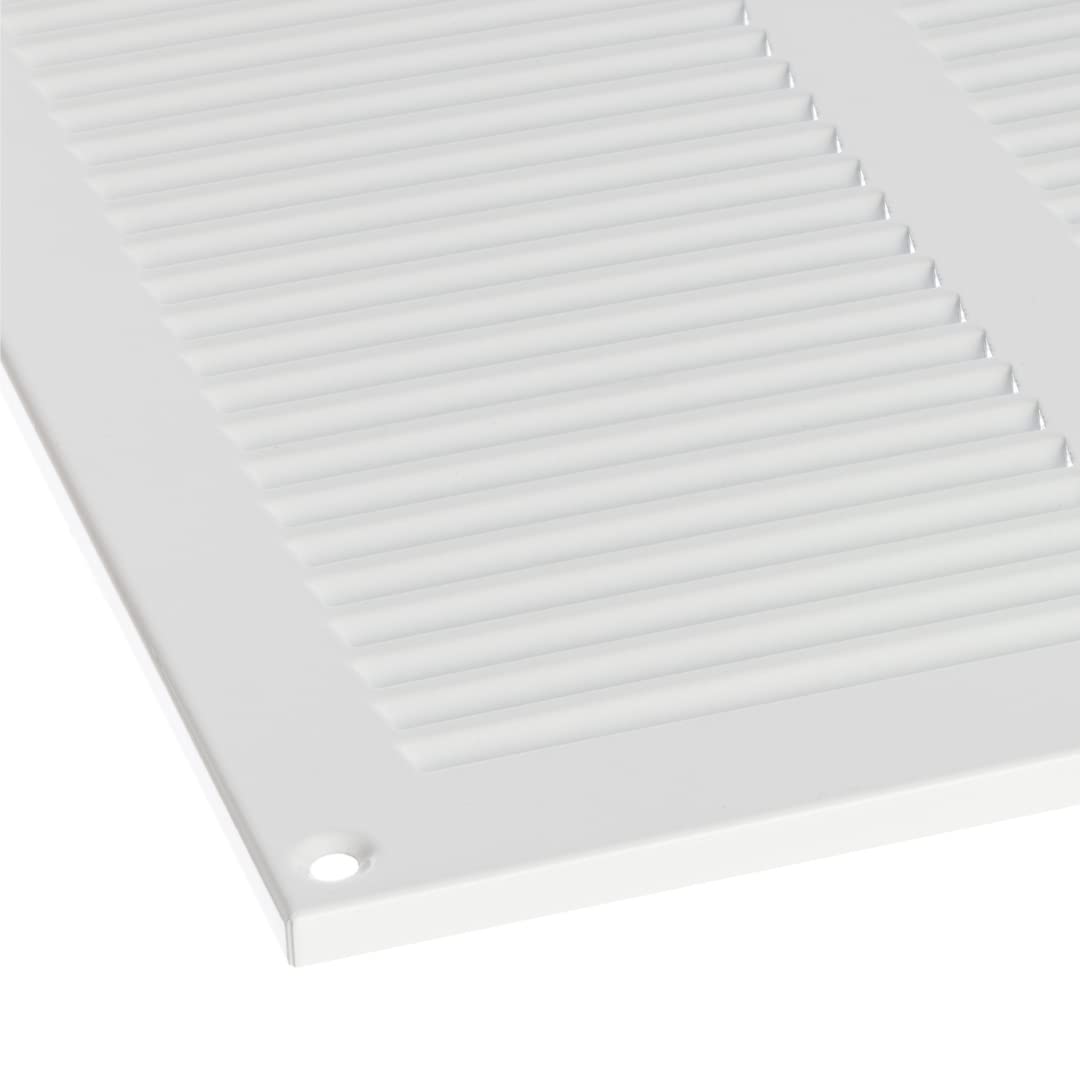 500 x 500 mm White Ventilation Grille Insect Protection Exhaust Air Supply Metal Grille