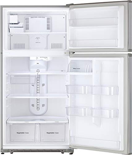 Daewoo RTE21GSSMD Top Mount Refrigerator, 21 Cu.Ft, Stainless Steel