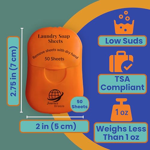 Travel Laundry Detergent Sheets + Canvas Bag, Great for Cruises, Camping, Glamping, Backpacking, Dorms, Hotel and Other Travel - Image 3