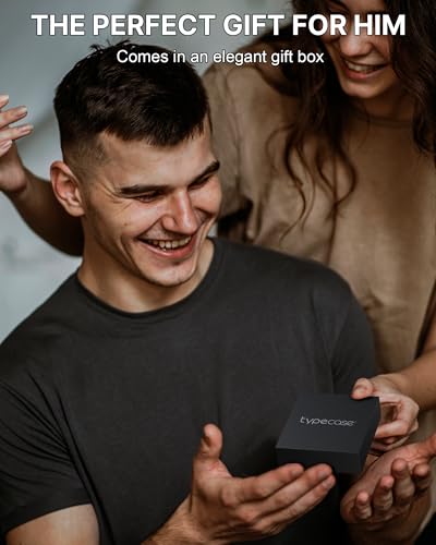 Typecase-Smart-Wallet-for-Men-Metal-Rfid-Blocking-Card-Case-Ultra-Slim-Bifold-Wallet-Magnetic-Card-Holder-9-13-Cards-Capacitiy-Smart-Popup-Wallet-for-Men-with-Money-Clip-Wallet-for-Gifts-Black