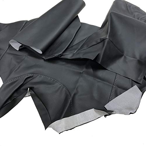 ヤマハ V-MAX 1200 (3UF) 3点セット 専用設計 シートカバー日本製(厚手生地)PVCレザー【生地色:黒/ステッチ:透明】張替タイプ CHRIS-YCH2088-C10B36S0