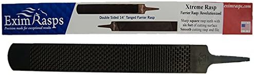 Xtreme Farrier Rasp, square rasp teeth with six feet of cutting surface (Made in USA)