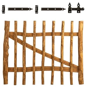 BooGardi Haselnuss Gartentor Holztor 100cm x 100cm