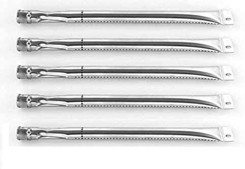 5 Pack Grill Burner for Brinkmann 810-1575-W, 810-1750-S, 810-1751-S, 810-3551-0, 810-3885-S, 810-6345-0, 810-7490-F & Charmglow 810-7450-s, 810-8532-F, 810-8550-F, 810-8550-S Gas Models