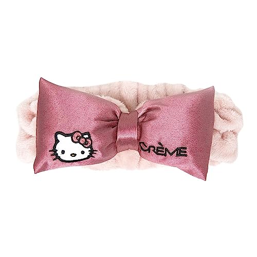 The-Creme-Shop-x-Sanrio-Hello-Kitty-Pink-Satin-Plush-Spa-Headband-Cruelty-Free-Vegan-Elegant-Functional-for-Skincare-Makeup-Routines-Elevate-Your-Beauty-Regimen-with-Luxury-Charm