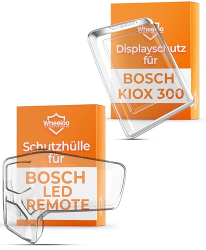 WHEELOO Set di 2 custodie trasparenti per Bosch LED Remote & Kiox 300 I Ebike Display Custodia protettiva per display I E Bike Pellicola Protettiva Impermeabile I Accessori per E-Bike Copertura