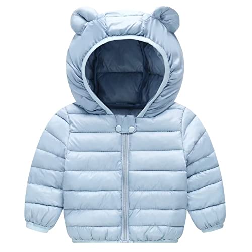 Winter Coats Puffer Padded Jacket for Toddler Boys Girls Kids Light Outwear Cute Bear Ears with Hoods Clothing
