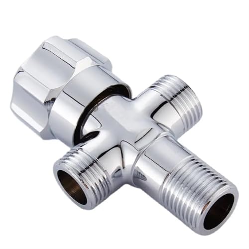 Robinet d'angle alimentation simultanée deux sorties pour lave-linge et cumulus - 4