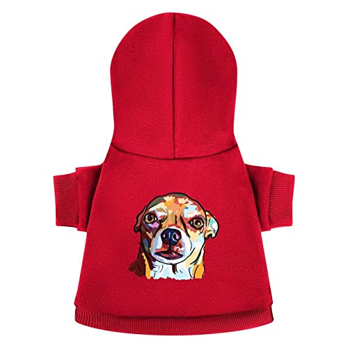 Funny Chihuahua Dog Pet Suit With Hat Dog Hoodie Coat Winter Apparel Pullover Outfits L #TOP1