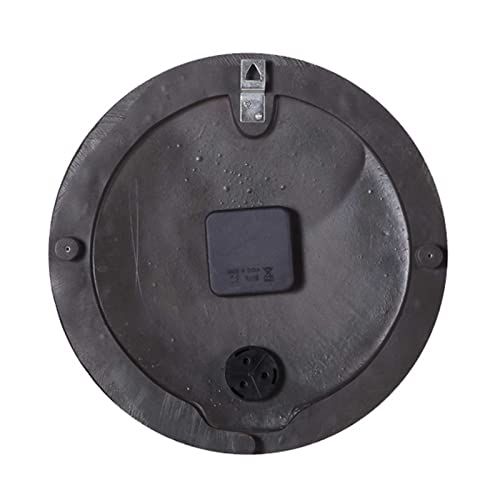 Kunoqxha Indoor Outdoor Clock Robin Bird Garden Wall Clock, 12 Inch Large Waterproof Wall Clocks Battery Operated Thermometer Retro Resin Ornaments For Home Garden Patio Pool Fence Decor Clock #TOP2