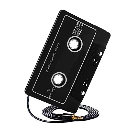 Philips Universal Cassette Tape Adapter - Car Stereo Music Player with Headphone Receiver Jack for Aux Cord, iPhone, iPod, CD Player, MP3 - Digital Audio Analog Converter for Tapedeck System