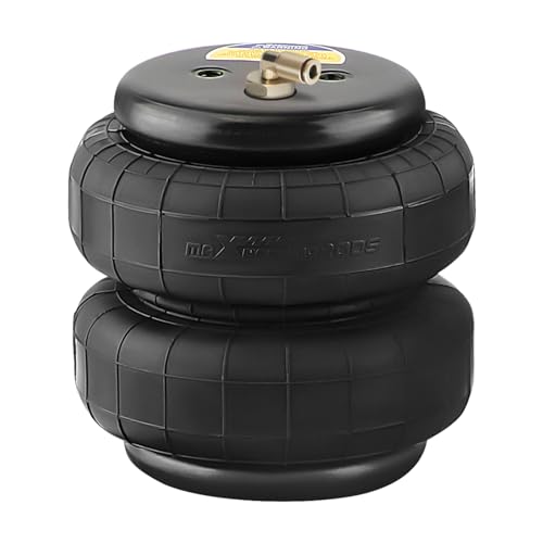 maXpeedingrods Universal Air Suspension Spring Double Bellow Standard 2500 lb 1/2npt Heavy Duty Single Port for Trucks