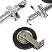 QICBYING Trailer Jack Wheel - Boat Trailer Jack with Wheel, 48mm Tube, Caravan Accessories Camper Parts Jockey Wheel RV Stand Perfect, Heavy-Duty Bolt-On Swivel Jack, for All Trailers, Campers, Boats