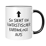 CupHaven® Kardiologie Tasse Fantastischer Kardiologe Kardiologin Herzarzt Herzspezialist Kaffeetasse Kaffeebecher Becher Geschenk Geschenkidee