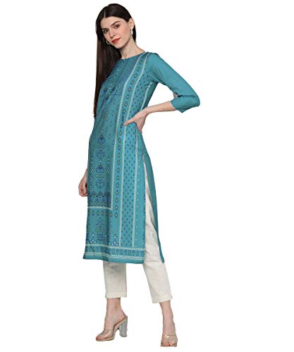Image of Vaamsi Women's Crepe Regular Kurta