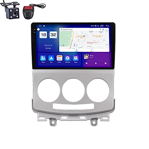 Estéreo para automóvil Android 12 de 9/9,5 pulgadas con doble DIN para Maz-da 5 2 CR 2005-2010 con Carplay incorporado control de voz automático Android compatible con radio FM Qualcomm BT 5.1 (tama