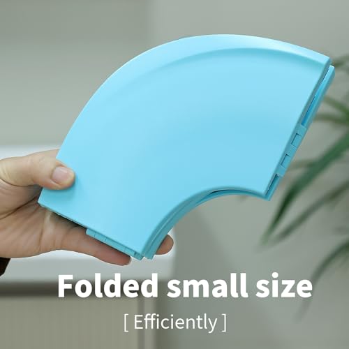 Funbliss Foldable Travel Potty Seat for Toddlers - Portable Folding Toilet Training Seat for Toddlers with Safety Suction Cups, Includes Storage Bag - Essential for On-the-Go Potty Training,Blue - Thumbnail 7
