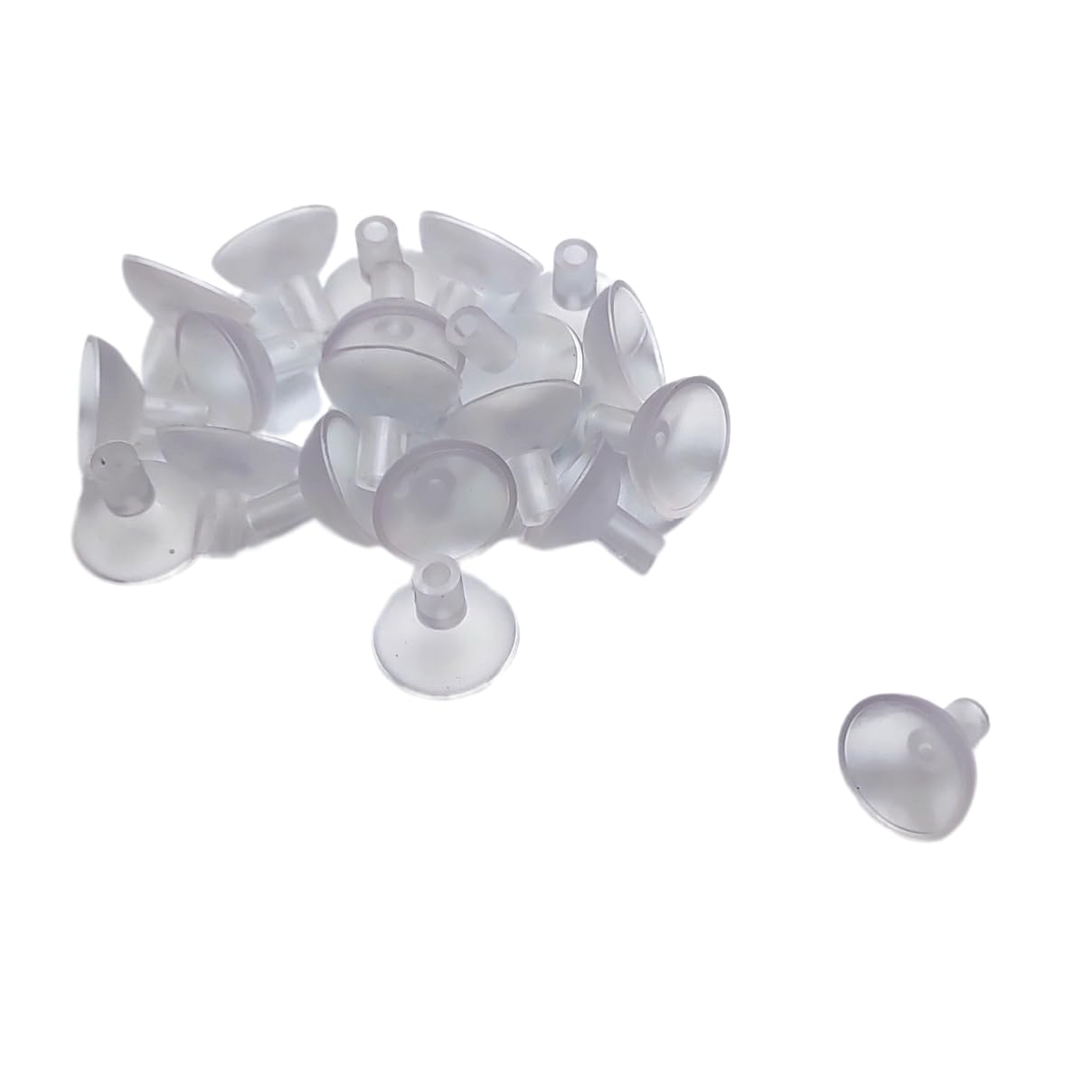 20 Stuks Zuignappen Voor Glas - Transparant 40 Mm