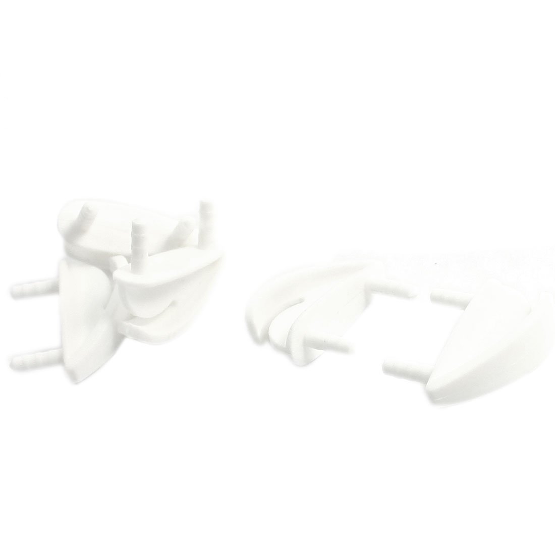 Aexit 5Pcs RC Electrical equipment Airplane Spare Parts White Plastic Wing Skids 28 x 10 x 12mm