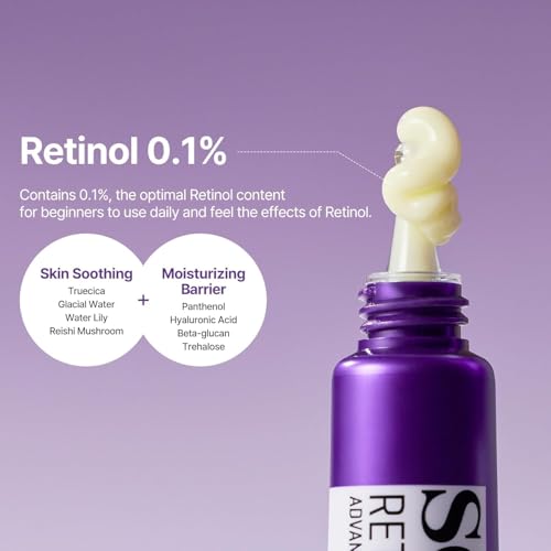 Image of Retinol Intense Advanced Triple Action Eye Cream 30ml - Fine Lines and Dark Circles Care for Sensitive Skin - Mild Retinol Under Eye Night Cream for Aging Signs - Korean Skin Care