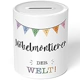 JUNIWORDS Spardose Sparbüchse, Bester Möbelmontierer der Welt (5711607)