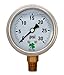 Zenport LPG30 Zen-Tek Glycerin Liquid Filled Pressure Gauge, 30 PSI, Box of 10
