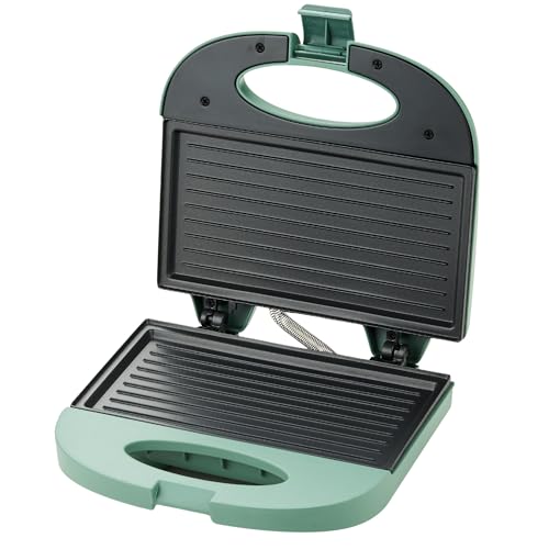 My Wave Sandwichmaker – Leistung 750 W – für alle Arten von Lebensmitteln – Öffnung um 90° – Elektrogrill mit Antihaft-Platten – Maße: 22,5 x 14 cm