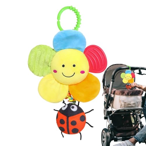 Genérico Juguetes Colgables Cochecito Bebé, Juguete Sensorial Colgante, Sonajero Cómodo Universal Dispositivo Resistente Ayuda Suave, Estilo Moderno de Guardería, Accesorio para Cuna Saltador Moisés