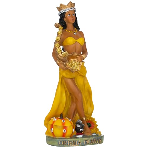 Figura de Resina Orisha Ochun Diosa de la Abundancia 12" miniatura 2