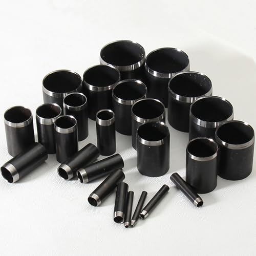 25 pièces Moule à Poinçonner Cuir - Emporte-Pièce Cuir à Frapper 1-25 mm avec Tranchants Affûtés - Outil de Découpe pour Bracelets de Montre, Toile et Œillets
