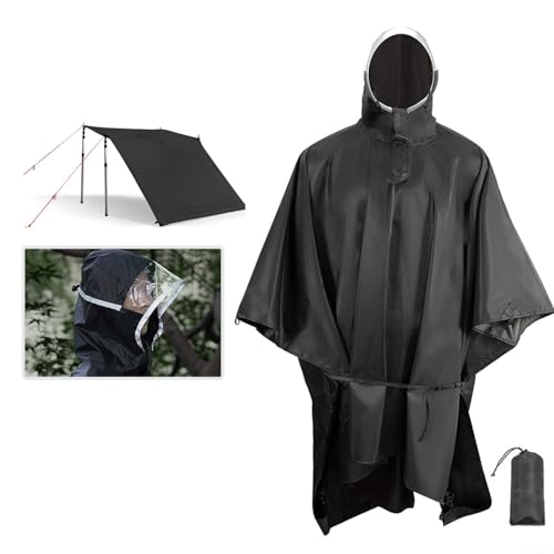 Cape de randonnée 3 en 1 imperméable nylon pour cyclisme et pêche - 6