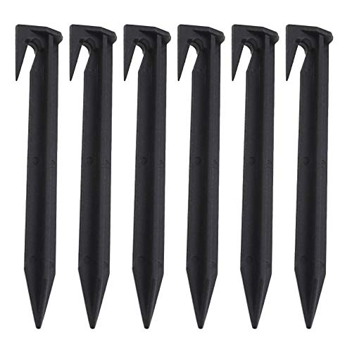 Erdnägel Erdanker Erdspieße 100Pcs Boundary Peg Fit Markise Camping Regenplane Wandern Backpacking Roboter Rasenmäher Drahtmontage