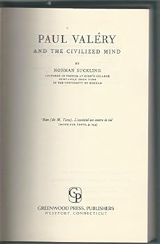 Hardcover Paul Valery: And The Civilized Mind Book