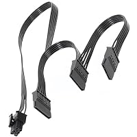 lilila-ree – SATA Stromverteiler Kabel für Corsair Netzteile, 6Pin auf3x1