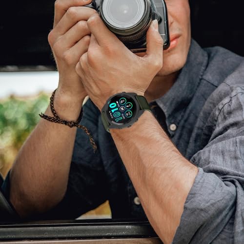 ISABAKE Pasek do zegarka Forerunner 570 47 mm/265/255 Music, silikonowy pasek zamienny 22 mm do Vivoactive 4/Venu 2/3