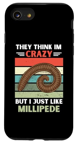 ���B���e�[�W They Think Im Crazy But I Just Like Millipede Lover �X�}�z�P�[�X iPhone SE (2020) / 7 / 8 �p