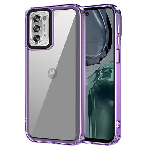 Image of Zapcase Back Case Cover for Motorola Moto G52 5G | Compatible for Motorola Moto G52 5G Back Cover | Case Cover with Camera Protection | (TPU + PC | Translucent Purple)