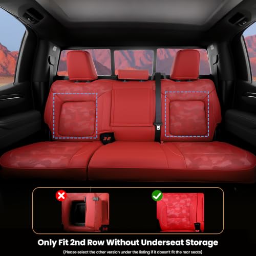 Image of 2019-2026 Chevy Silverado /GMC Sierra Seat Covers, Red Camo
