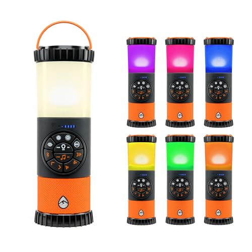 ECOXGEAR EcoLantern IP67 LED���C�g 400���[���� �����^�� Bluetooth 360°�S���� �|�[�^�u���X�s�[�J�[ GDI-EXLTN400