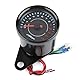 Akozon Motorrad LED Hintergrundbeleuchtung Drehzahlmesser DC 12V Universal Elektronischer Drehzahlmesser Elektronische Drehzahlmesseranzeige