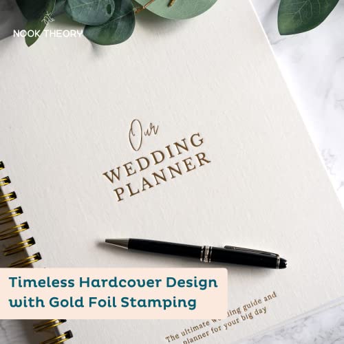 Comprehensive Wedding Planner Book And Organizer For The Bride - Linen Wedding Planning Book, Engagement Gifts For Women, Bride To Be Gifts, Wedding Notebook, Wedding Planner For Bride (Cream) #TOP1