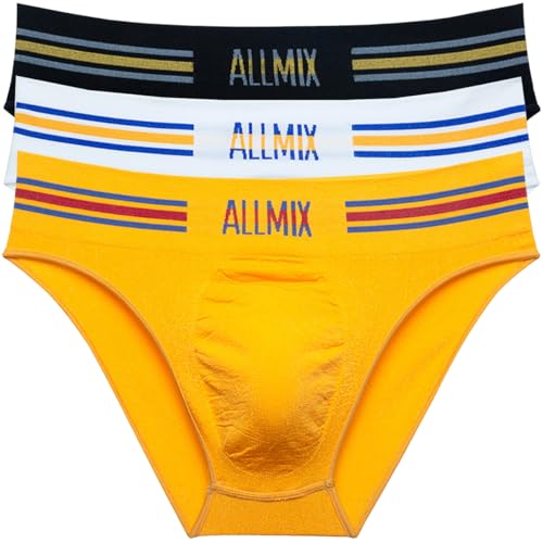 Sexy Mens Underwear Briefs 3Pcs Soft and Comfortable Sports Briefs Low Rise Panties for Men