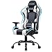 Price comparison product image GTPLAYER Gaming Chair Office Chair Swivel Heavy Duty Chair Ergonomic Design with Cushion and Reclining Back Support(White)
