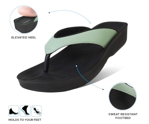 Image of AEROTHOTIC Original Orthotic Comfort Thong Style Flip Flops Sandals for Women with Arch Support for Comfortable Walk
