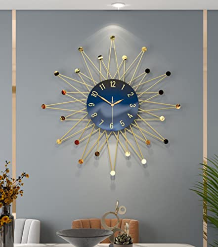 BURUVO 27.5 Inch Large Wall Clock Living Room Decoration Home Simple Modern Creative Clock Wall Hanging Dining Room Luxury Clock