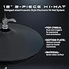Lemon 2-Piece Electronic Hi-Hat Cymbals – 12” Dual-Zone Top Cymbal Pad & Bottom Plate Controller, Acoustic-Style Hi-Hat System for Electronic Drum Modules #2
