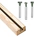 3pcs Keyhole Router Bits Set, 1/4 Inch Shank T Slot Cutter Set Router Bits, Blade Diameter 5/16