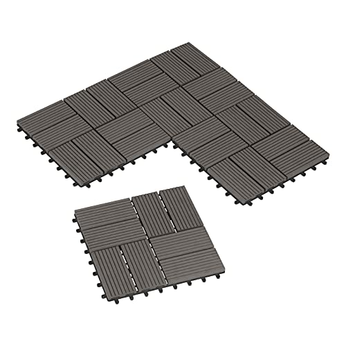 Laneetal WPC Terrassenfliesen Klickfliesen drainage wasserfest Klicksystem...